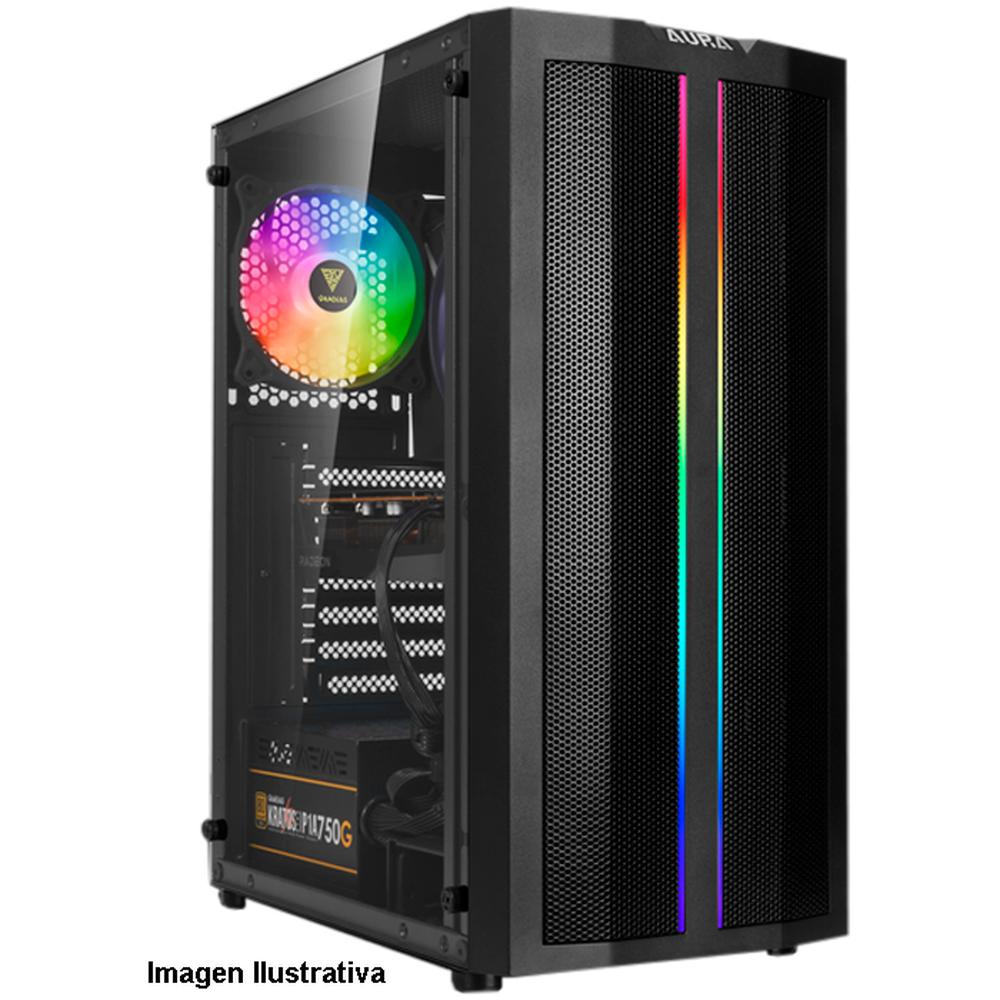 Foto 5 pulgar | Gabinete Gamer Gamdias Aura GC3 ATX 1 Ventilador Cristal Templado RGB