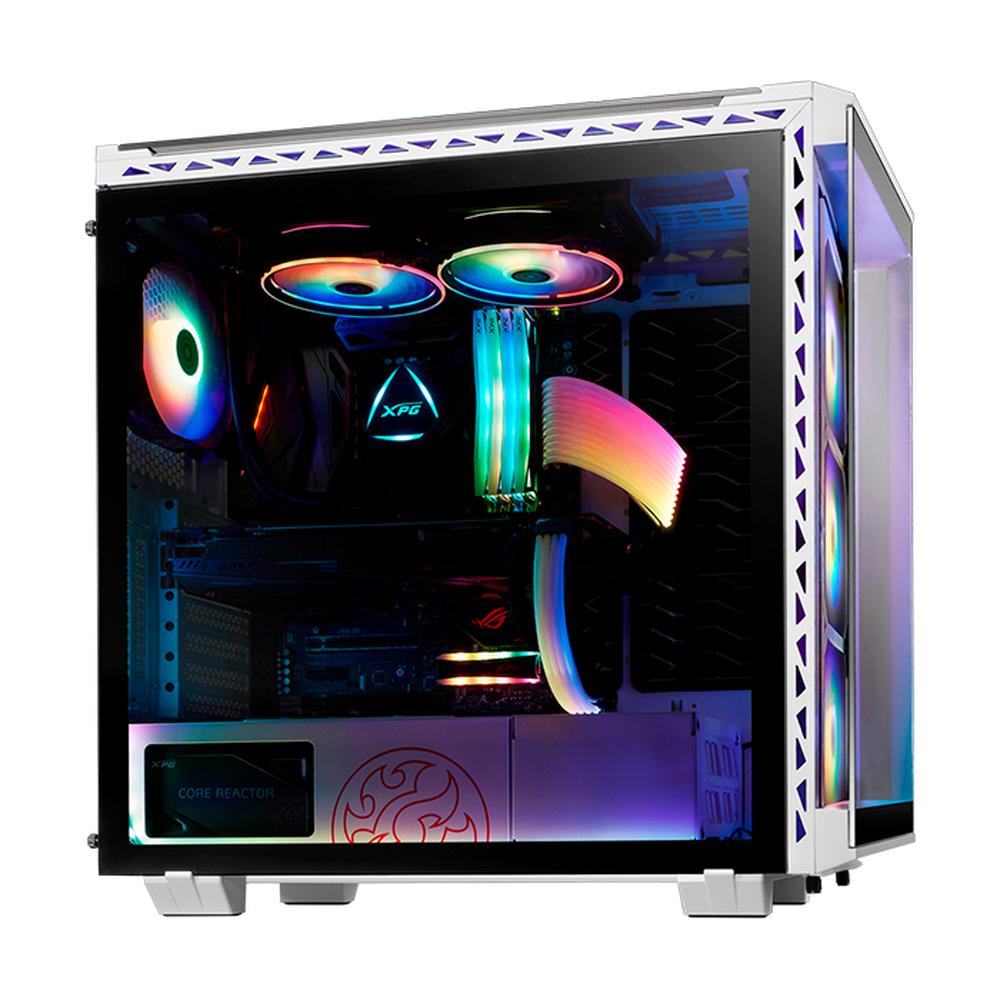 Foto 5 pulgar | Gabinete Gamer Xpg Battlecruiser Ii St E-atx 4 Fan Argb Cristal Templado Battlecruiseriist-wh Color Blanco