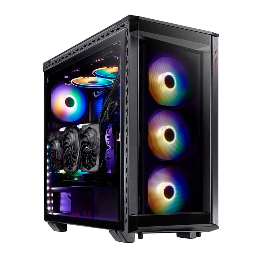 Foto 3 pulgar | Gabinete Gamer Xpg Battlecruiser Ii St E-atx 4 Fan Argb Cristal Templado Battlecruiseriist-bkcww Color Negro