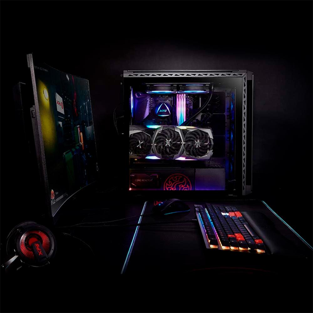 Foto 5 pulgar | Gabinete Gamer Xpg Battlecruiser Ii St E-atx 4 Fan Argb Cristal Templado Battlecruiseriist-bkcww Color Negro