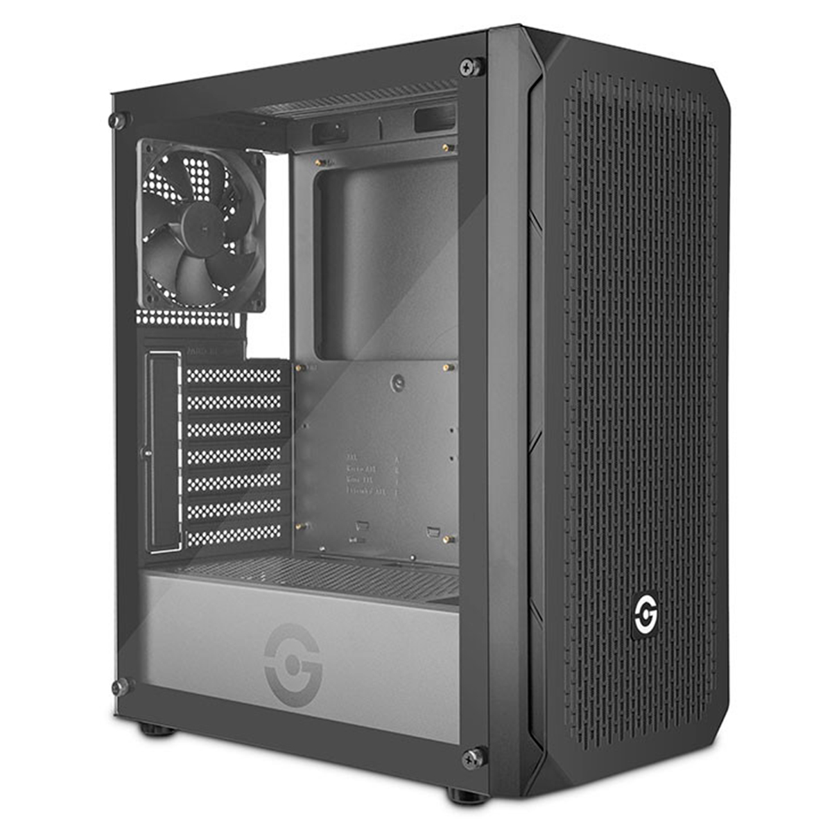 Gabinete Gaming Getttech con Panel Frontal de Malla Negro Gcm-asgx1-01bk
