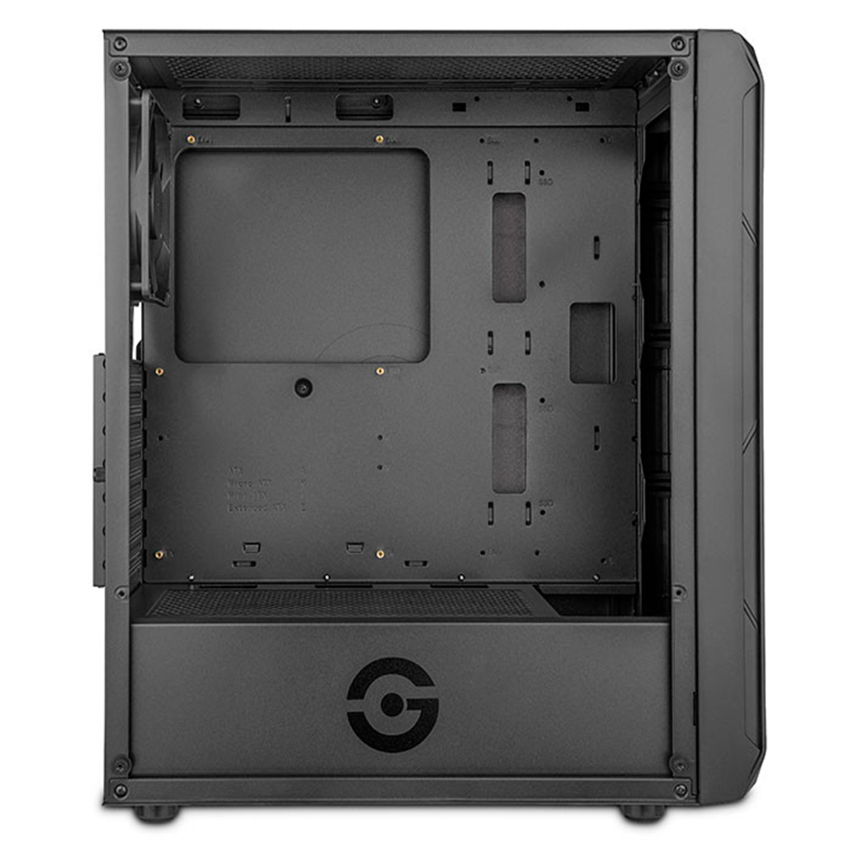 Foto 3 | Gabinete Gaming Getttech con Panel Frontal de Malla Negro Gcm-asgx1-01bk