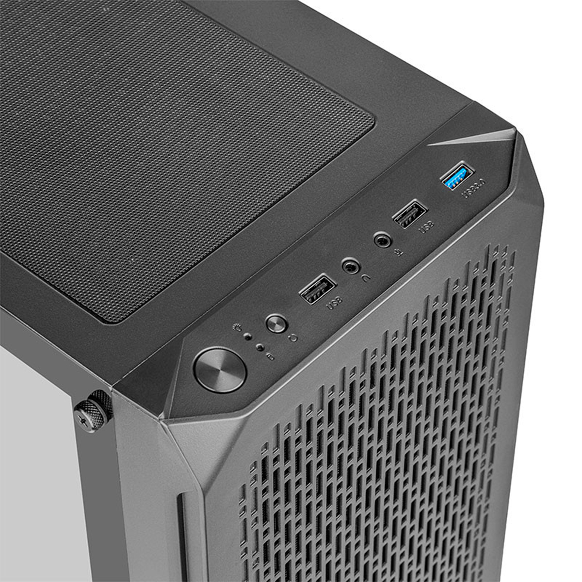 Foto 7 pulgar | Gabinete Gaming Getttech con Panel Frontal de Malla Negro Gcm-asgx1-01bk