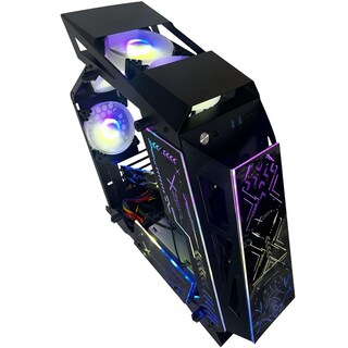 Foto 4 | Gabinete Gamer Xzeal Ir02 Micro Atx 4 Fan Argb Cristal Templado Xzgairrgbb