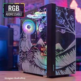 Foto 5 | Gabinete Gamer Aerocool Skribble Atx 3 Fan Cristal Templado Negro Skribble-g-bk-v1