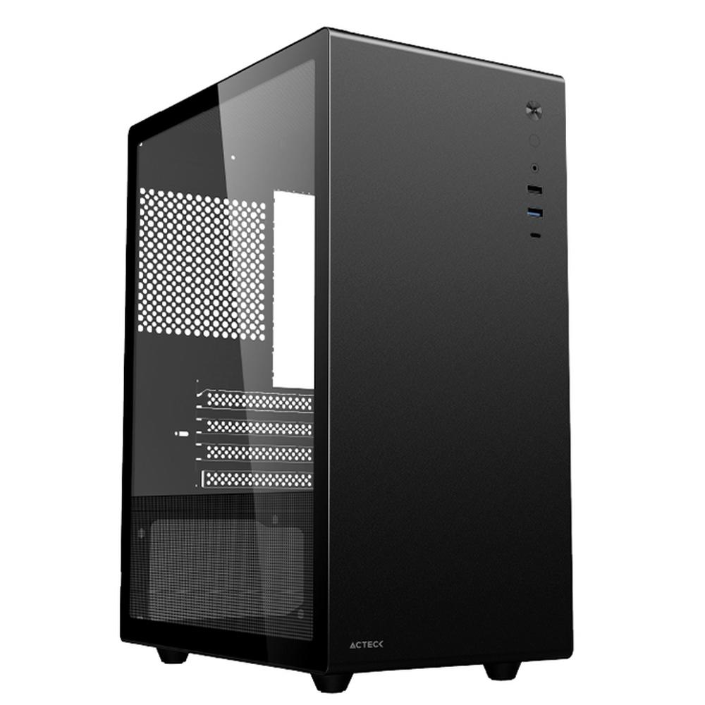 Foto 1 | Gabinete Acteck Neuss Pro Gi717 Micro Atx Mini Torre Cristal Templado Usb-c Negro Ac-935937