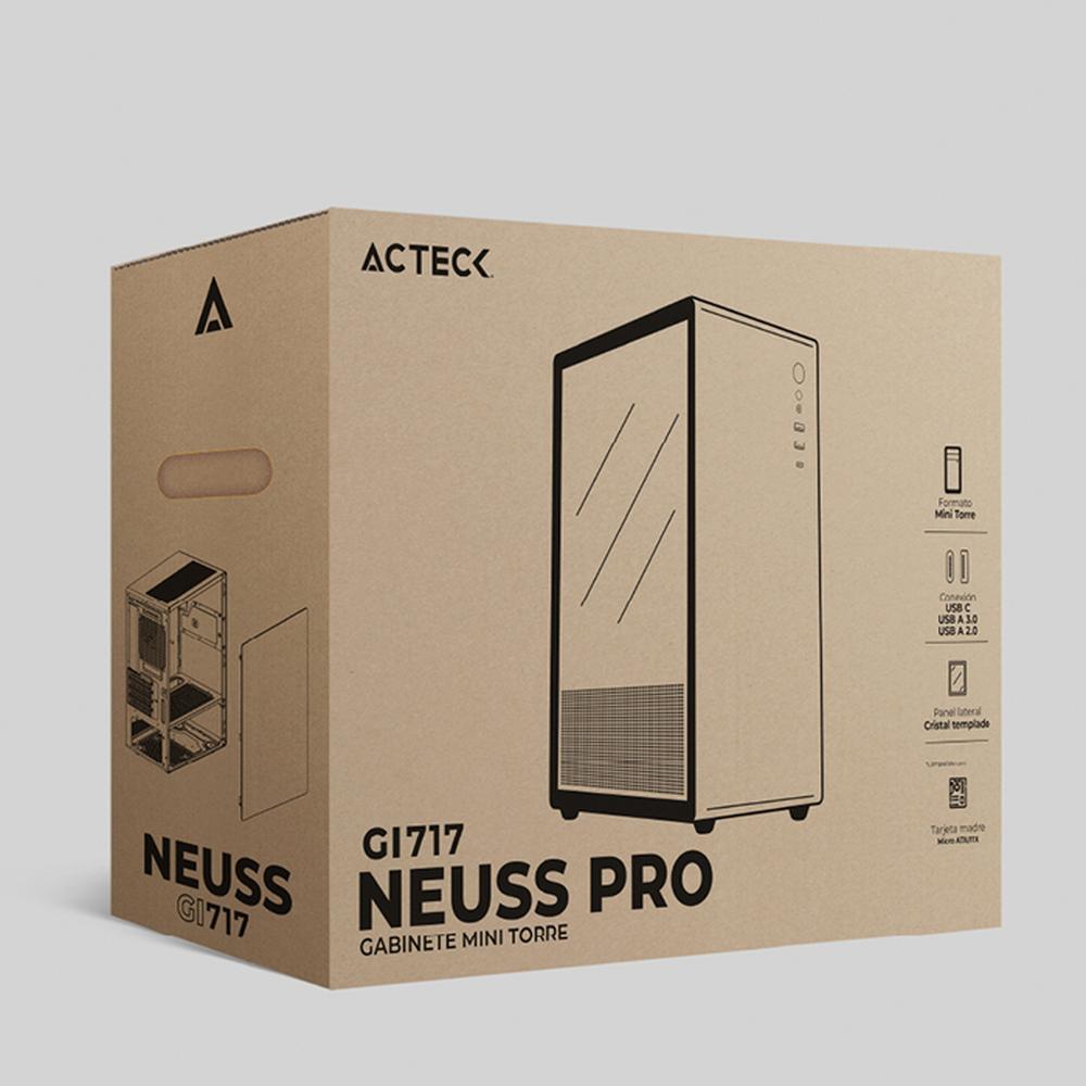 Foto 5 | Gabinete Acteck Neuss Pro Gi717 Micro Atx Mini Torre Cristal Templado Usb-c Negro Ac-935937