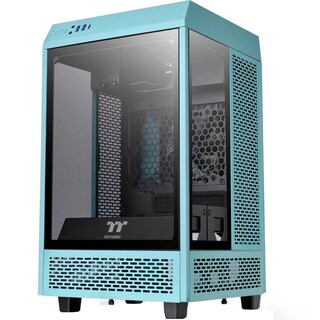 Foto 3 | Gabinete Gamer Thermaltake The Tower 100 Mini ITX Cristal Templado Turquesa CA-1R3-00SBWN-00