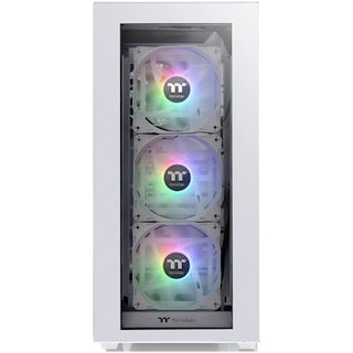 Foto 2 | Gabinete Gamer Thermaltake Divider 300 TG ARGB ATX 4 Fan Cristal Templado Blanco CA-1S2-00M6WN-01