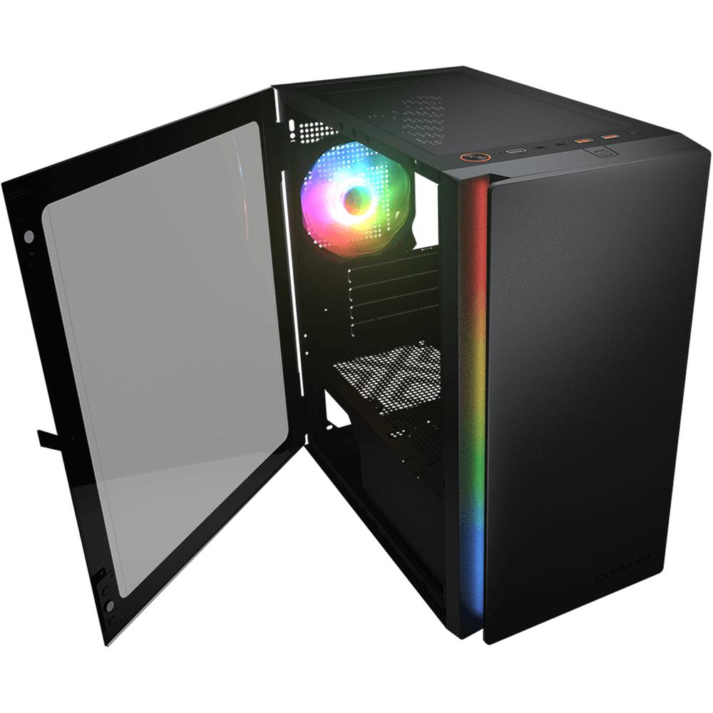 Foto 5 pulgar | Gabinete Gamer Cougar Purity Rgb Micro Atx 1 Fan Cristal Templado Negro 385pc40.0001