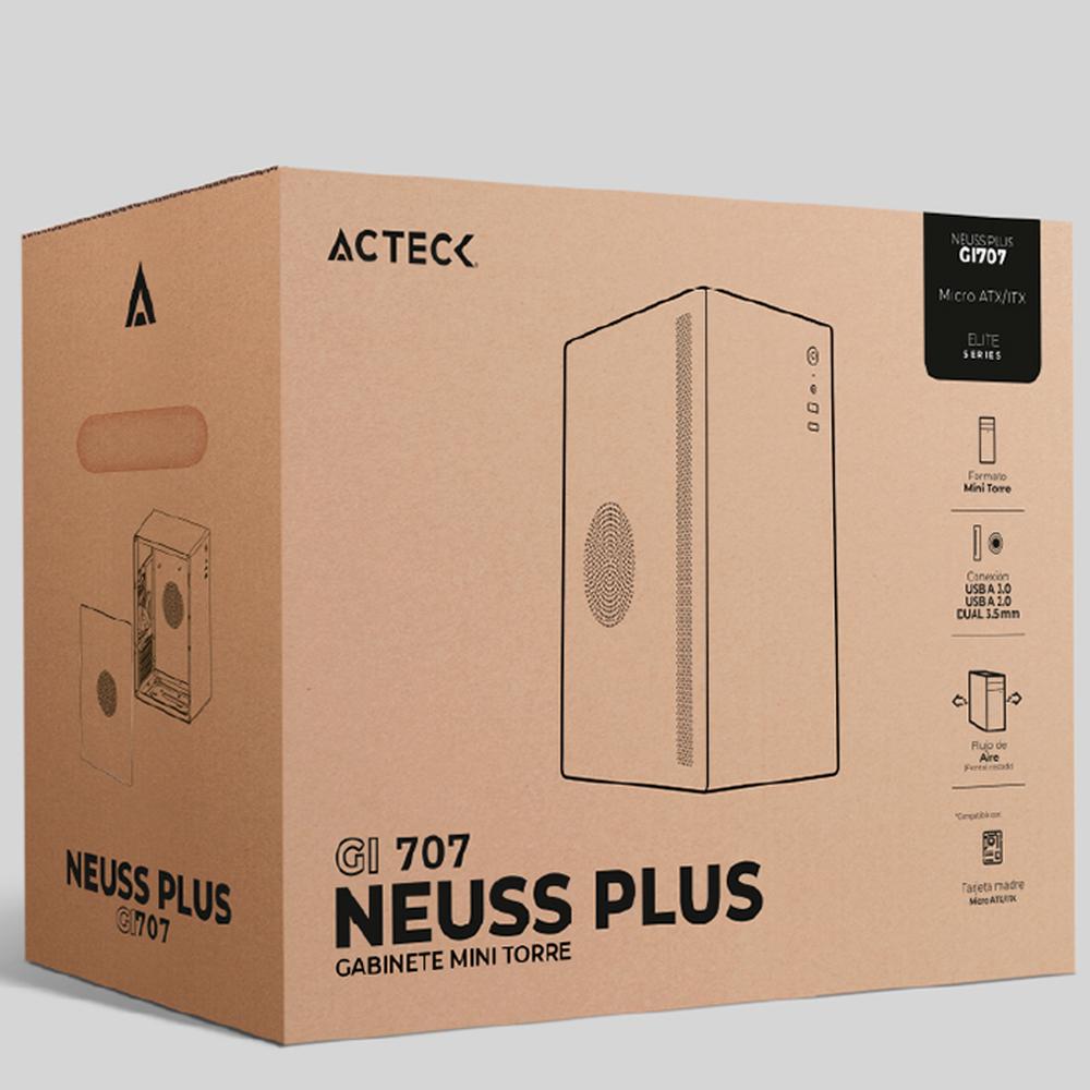 Foto 7 pulgar | Gabinete ACTECK NEUSS PLUS GI707 Micro ATX Mini Torre Fuente 450w Blanco AC-936026