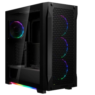 Foto 2 | Gabinete Gamer Gamdias Athena P1 Atx 4 Fan Cristal Templado Argb color Negro