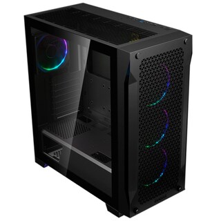Foto 4 | Gabinete Gamer Gamdias Athena P1 Atx 4 Fan Cristal Templado Argb color Negro
