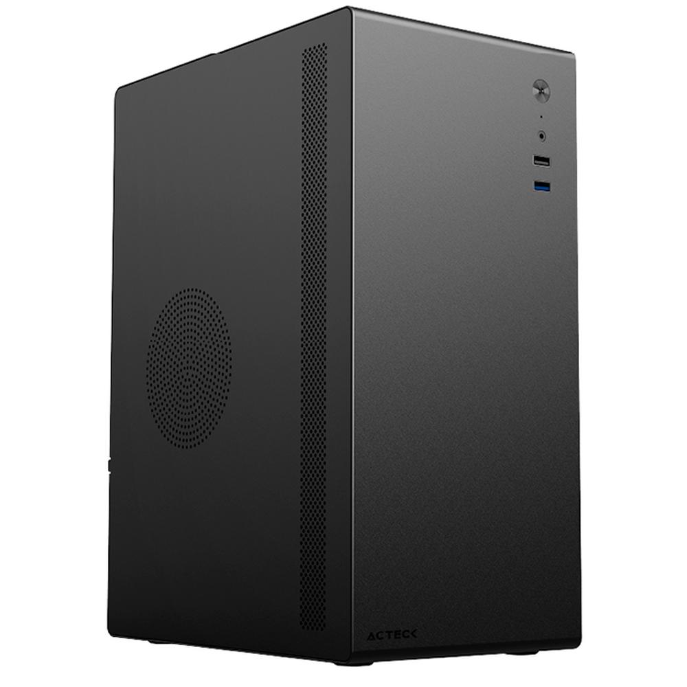 Foto 2 pulgar | Gabinete ACTECK NEUSS PLUS GI707 Micro ATX Mini Torre Fuente 450w Negro AC-936019