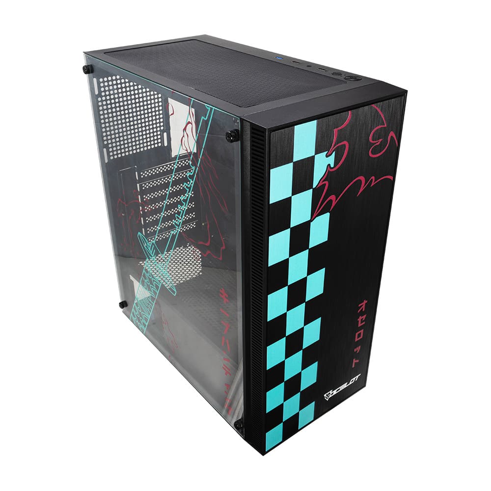 Gabinete Ocelot Gaming Oc-Black Katana, E-Atx, Cristal Templado ...