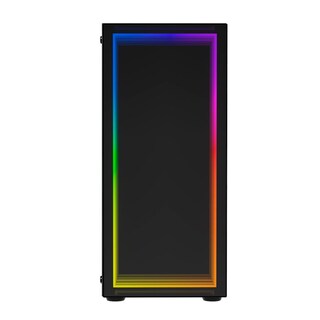Foto 2 | Gabinete Ocelot Gaming Portal-m4, Atx, Cristal Templado, Incluye 3 Ventiladores, Sin Fuente, Negro