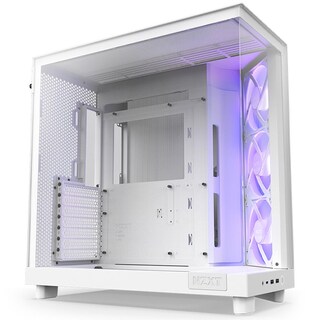 Foto 1 | Gabinete Gamer Nzxt H6 Flow Rgb Atx 3 Fan Cristal Templado Usb-c Cc-h61fw-r1 Blanco