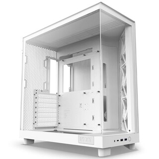 Foto 3 | Gabinete Gamer Nzxt H6 Flow Rgb Atx 3 Fan Cristal Templado Usb-c Cc-h61fw-r1 Blanco
