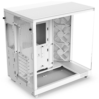 Foto 5 | Gabinete Gamer Nzxt H6 Flow Rgb Atx 3 Fan Cristal Templado Usb-c Cc-h61fw-r1 Blanco