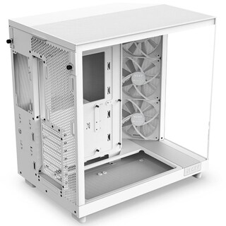 Foto 4 | Gabinete Gamer Nzxt H6 Flow Atx 3 Fan Cristal Templado Usb-c Cc-h61fw-01 Blanco