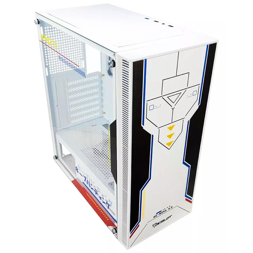 Foto 6 pulgar | Gabinete Gamer OC-Meka 4.0 E-ATX 3 Fan ARGB Cristal Templado Gundam