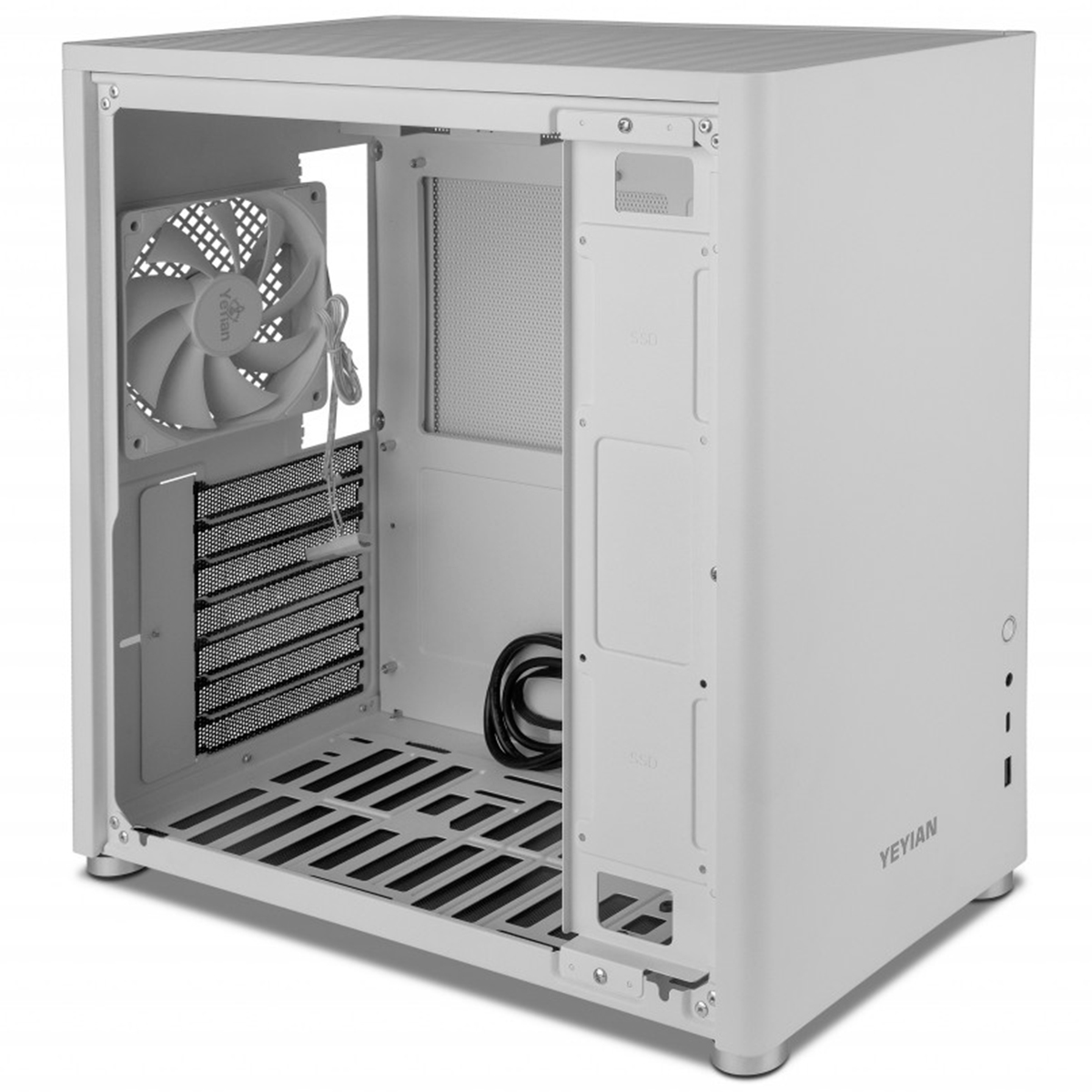 Foto 3 pulgar | Gabinete para PC Gaming ATX Yeyian Hussar Plus Blanco Ycm-ashus-01wh