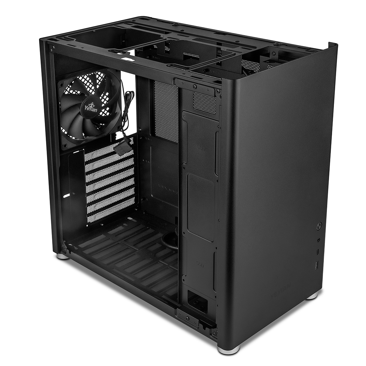 Foto 5 pulgar | Gabinete Yeyian para PC Gaming ATX Hussar Plus Negro YCM-ASHUS-01