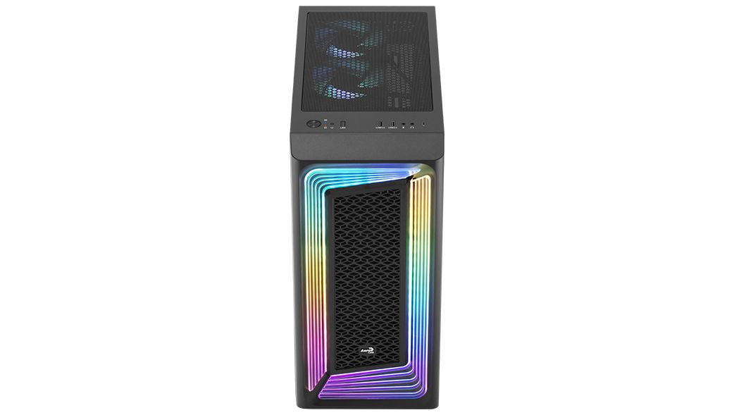 Foto 4 pulgar | Gabinete Aerocool Interstellar Media Torre Rgb Atx/micro Atx/mini-itx