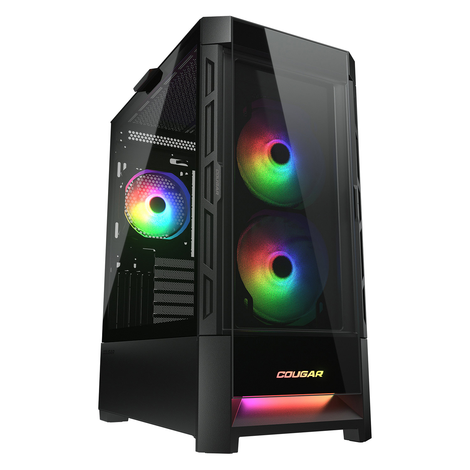 Foto 3 pulgar | Gabinete Cougar Duoface RGB Negro