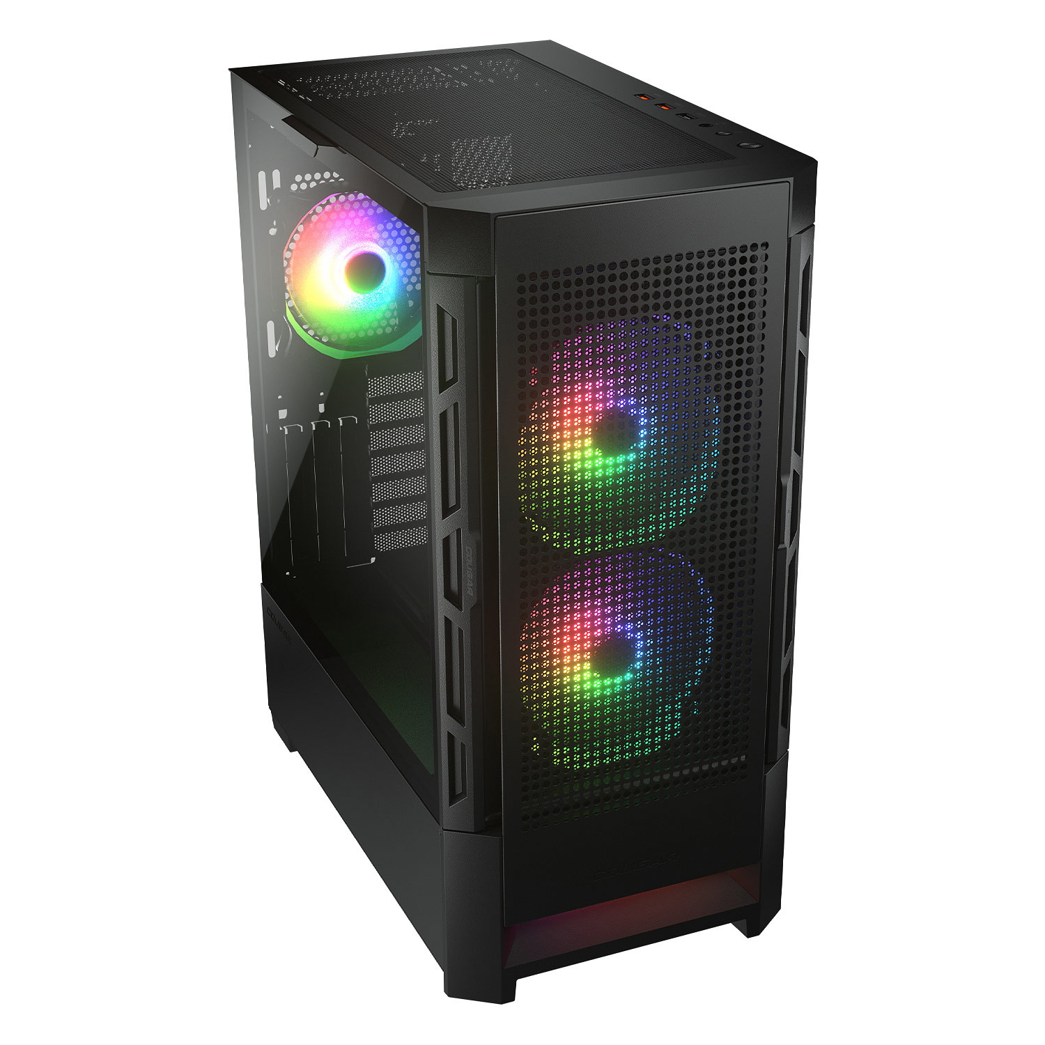 Foto 4 pulgar | Gabinete Cougar Duoface RGB Negro