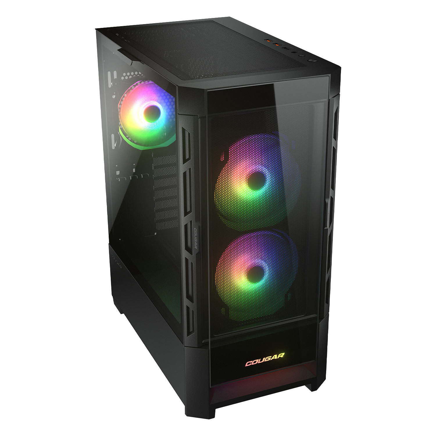 Foto 5 pulgar | Gabinete Cougar Duoface RGB Negro