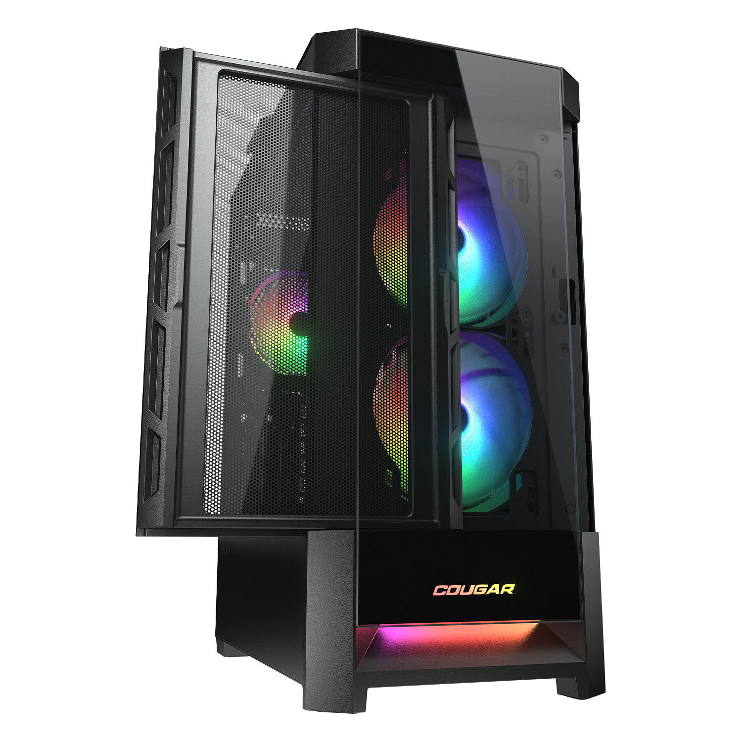 Foto 6 pulgar | Gabinete Cougar Duoface RGB Negro