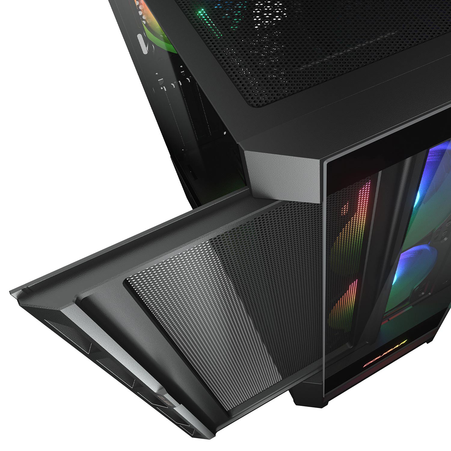Foto 7 pulgar | Gabinete Cougar Duoface RGB Negro