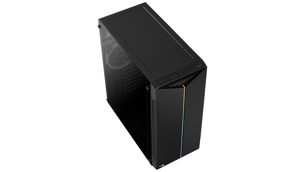 Foto 2 | Gabinete Aerocool Split Tempered Glass Negro ATX/Microatx/Mini-itx