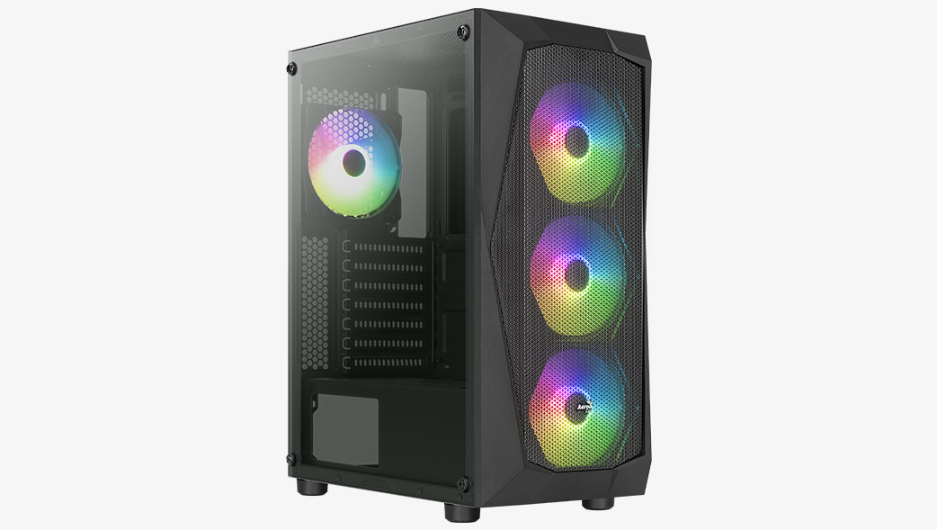 Foto 3 pulgar | Gabinete Aerocool Falcon ARGB Media Torre ATX/Micro ATX/Mini-ITX