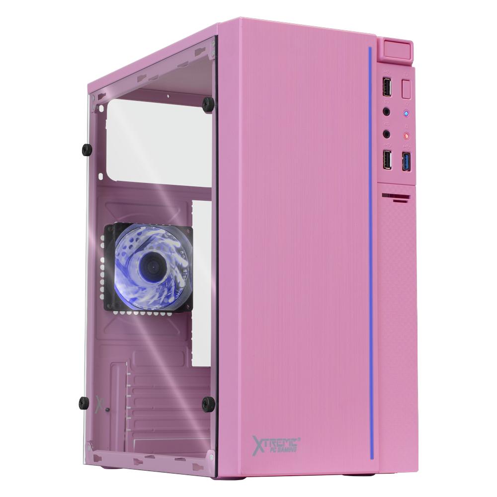 Foto 2 pulgar | Gabinete Gamer Xtreme Pc Gaming Xst-100 Mini Itx 1 Ventilador Rgb Rosa Xscgxt0p