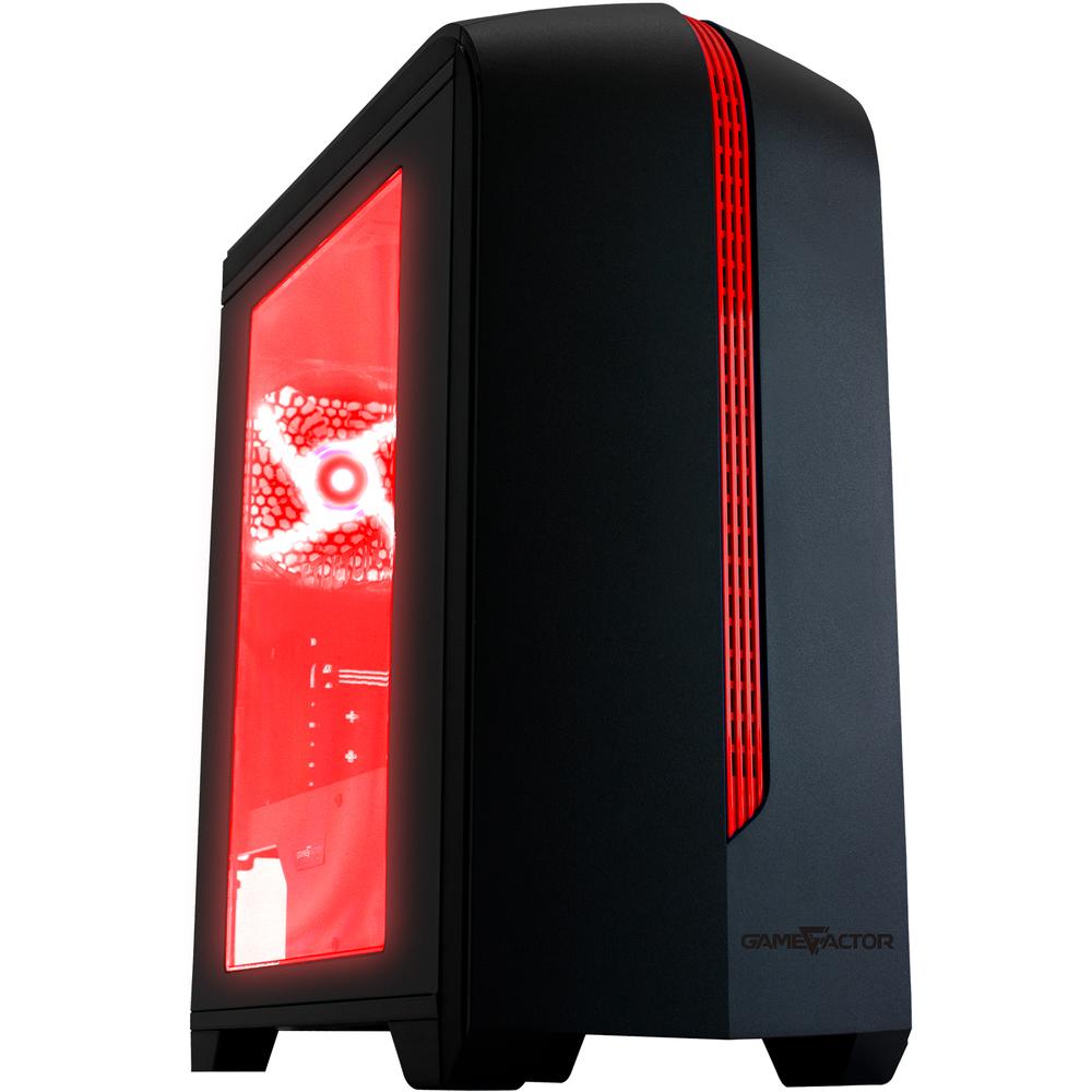 Gabinete Gamer Game Factor Csg500 Micro Atx 2 Ventiladores Usb 3.0 Rojo $999