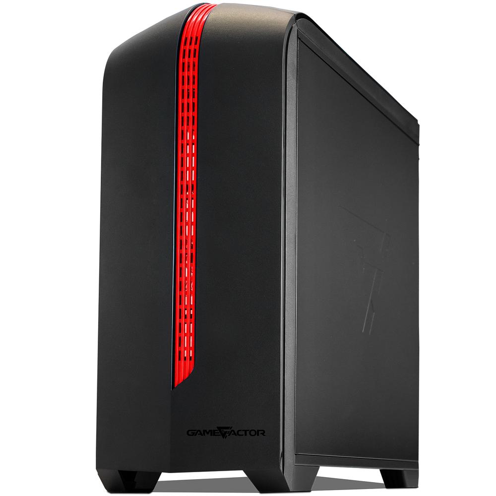 Foto 4 pulgar | Gabinete Gamer Game Factor Csg500 Micro Atx 2 Ventiladores Usb 3.0 Rojo