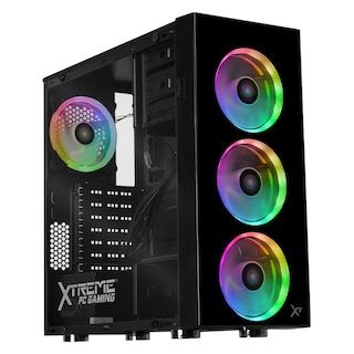 Foto 1 | Gabinete Gamer Xtreme Pc Gaming Dragonfly Cxt320bk Media Torre Atx/micro Atx/itx 600w Fan 4x120mm Cristal Templado R