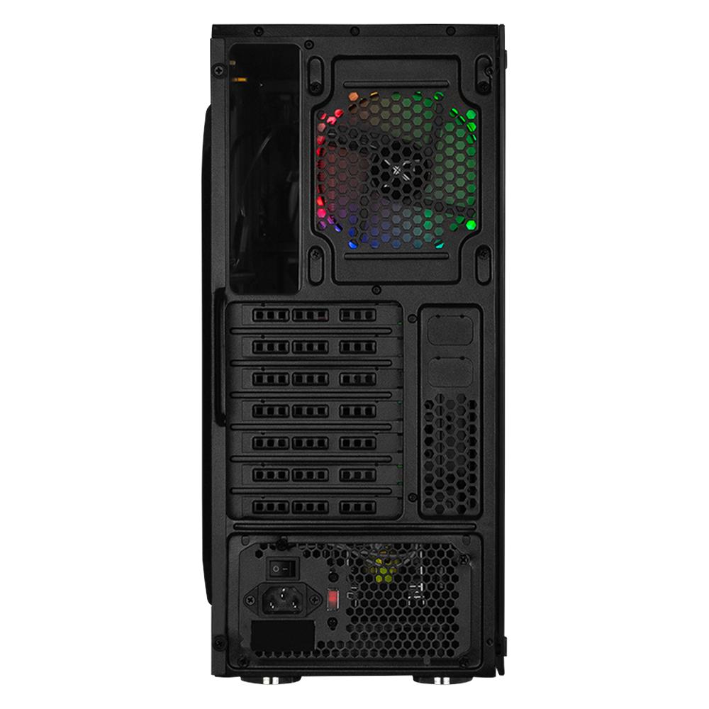 Foto 5 pulgar | Gabinete Gamer Xtreme Pc Gaming Dragonfly Cxt320bk Media Torre Atx/micro Atx/itx 600w Fan 4x120mm Cristal Templado R