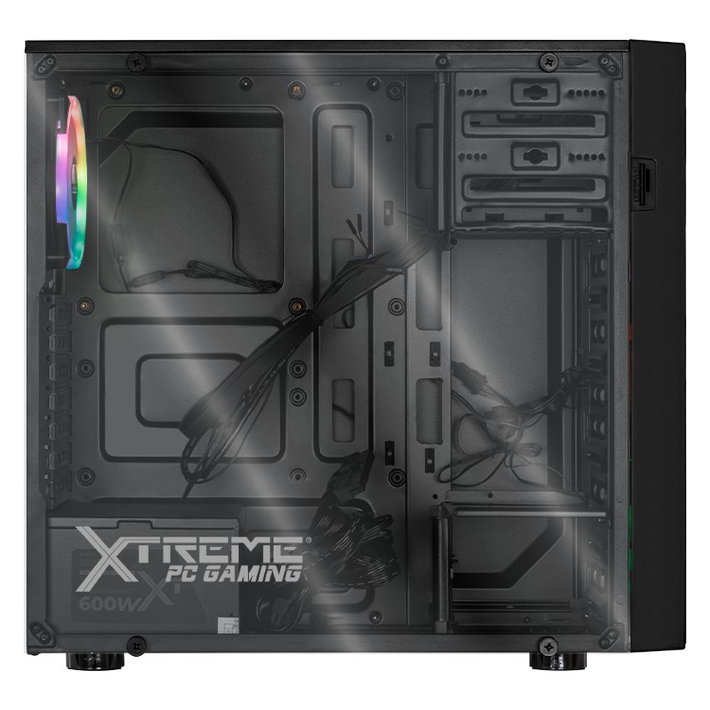 Foto 6 pulgar | Gabinete Gamer Xtreme Pc Gaming Dragonfly Cxt320bk Media Torre Atx/micro Atx/itx 600w Fan 4x120mm Cristal Templado R