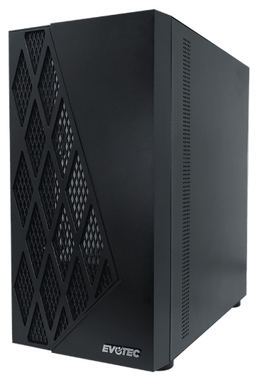 Gabinete Evotec Taipei Micro Atx Gamer Panel Rombo 3 Ventiladores Rgb (ev-1018)