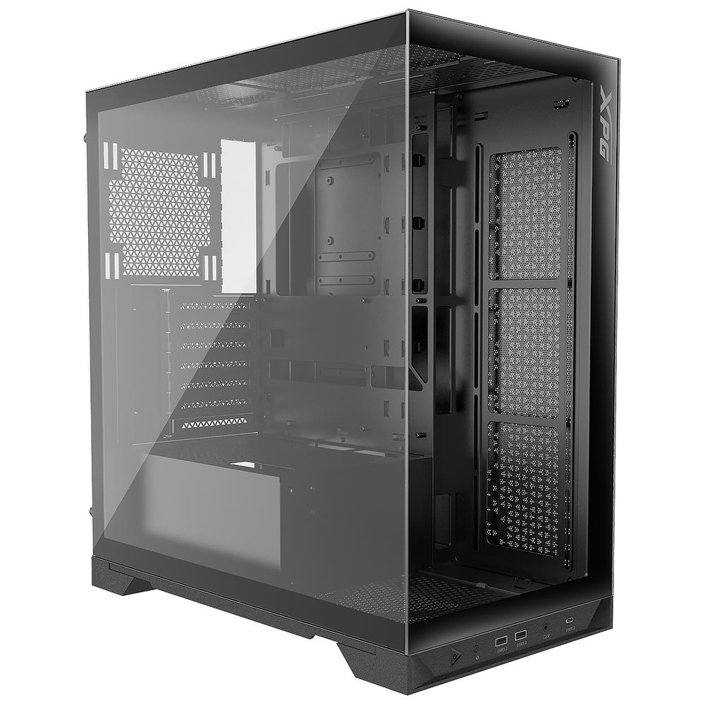 Foto 2 pulgar | Gabinete Gamer Xpg Invader X Atx Media Torre 5 Fan Cristal Templado Usb-c Negro Invaderxmt-bkcww