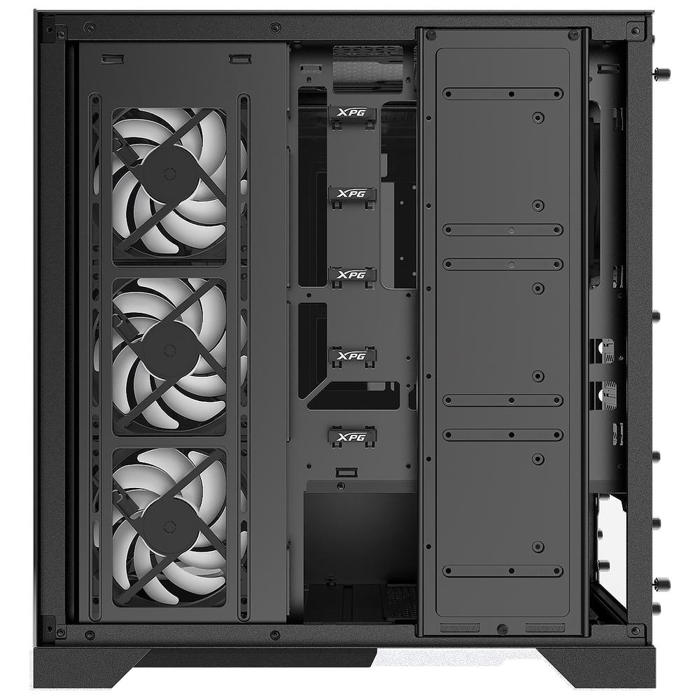 Foto 6 pulgar | Gabinete Gamer Xpg Invader X Atx Media Torre 5 Fan Cristal Templado Usb-c Negro Invaderxmt-bkcww