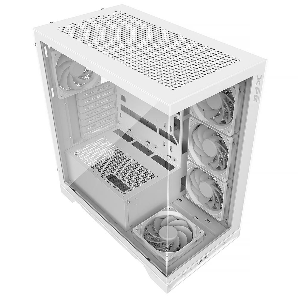 Foto 5 pulgar | Gabinete Gamer Xpg Invader X Atx Media Torre 5 Fan Cristal Templado Usb-c Blanco Invaderxmt-whcww