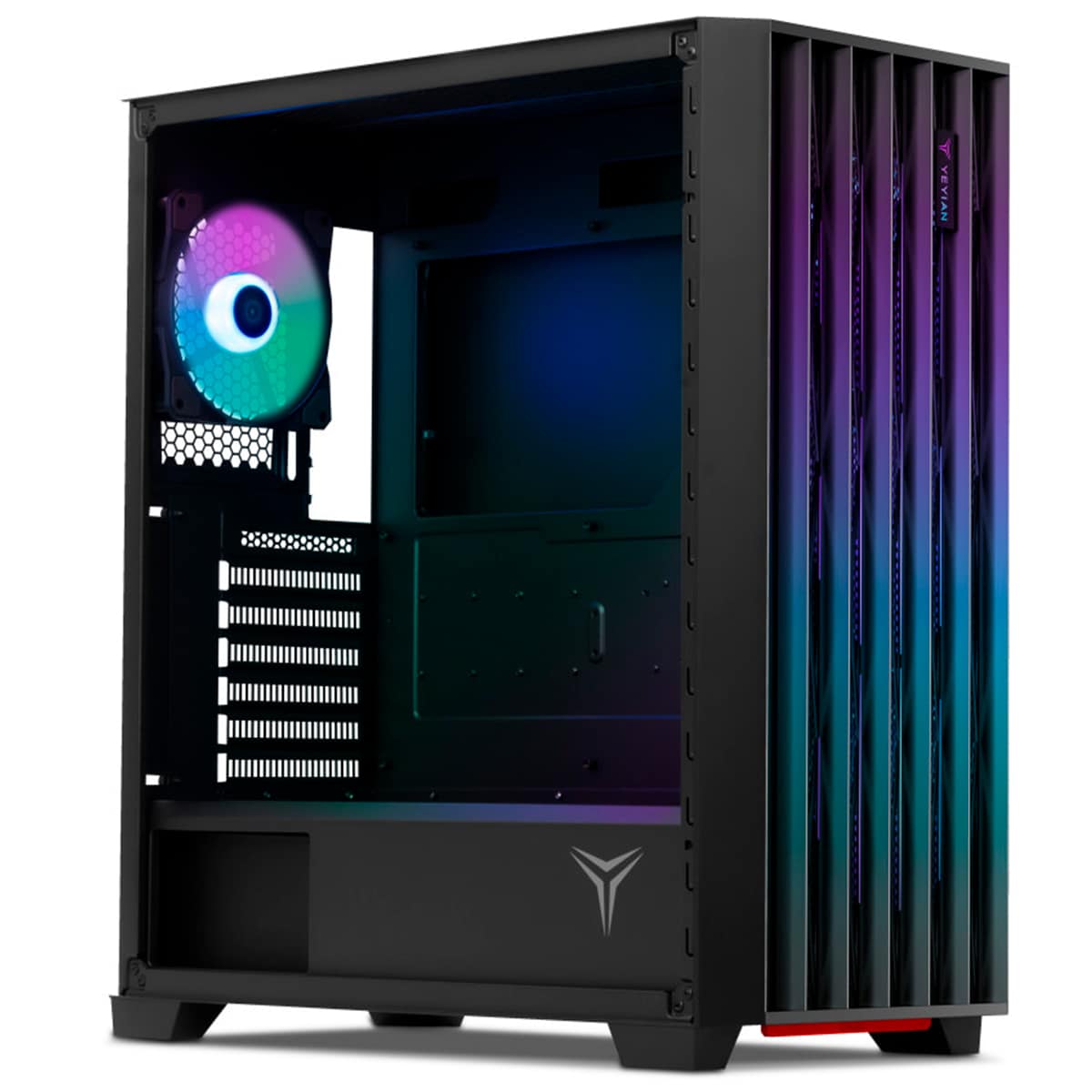 Gabinete Para Pc Gamer Yeyian Mid-tower Phoenix Con Vidrio Templado - Ycm-appho-01 $1,879