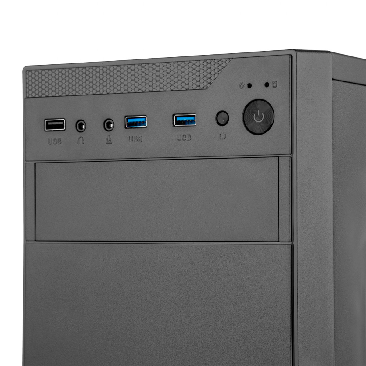 Foto 8 | Gabinete Gamer Getttech ATX/ Micro ATX/ Mini ITX Panel Frontal de Malla - Fuente de Poder 550w - USB 3.0