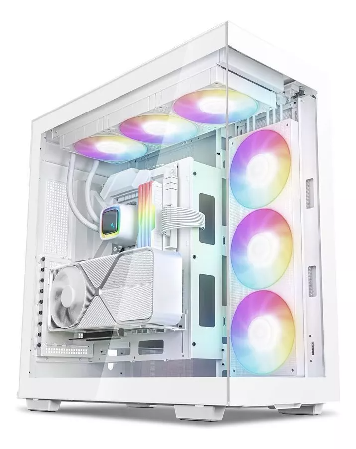 Foto 2 pulgar | Gabinete Deepcool Ch780 Blanco E-atx Argb S/fuente Cristal