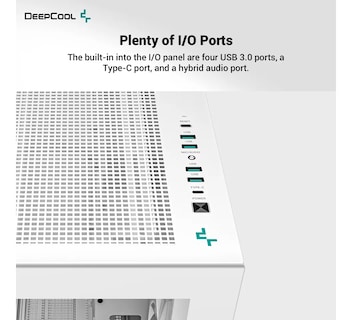 Foto 4 | Gabinete Deepcool Ch780 Blanco E-atx Argb S/fuente Cristal
