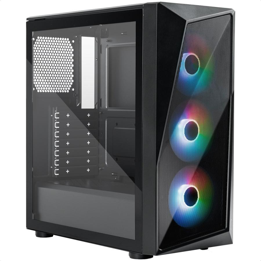 Gabinete Cooler Master Cmp 520 Argb Usb3 3 Ventiladores Vidrio Templado Cp520-kgnn-s00